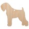 Black Russian Terrier Chornyi Dog Solid Unfinished Craft Wood Holiday Christmas Tree DIY Pre-Drilled Ornament